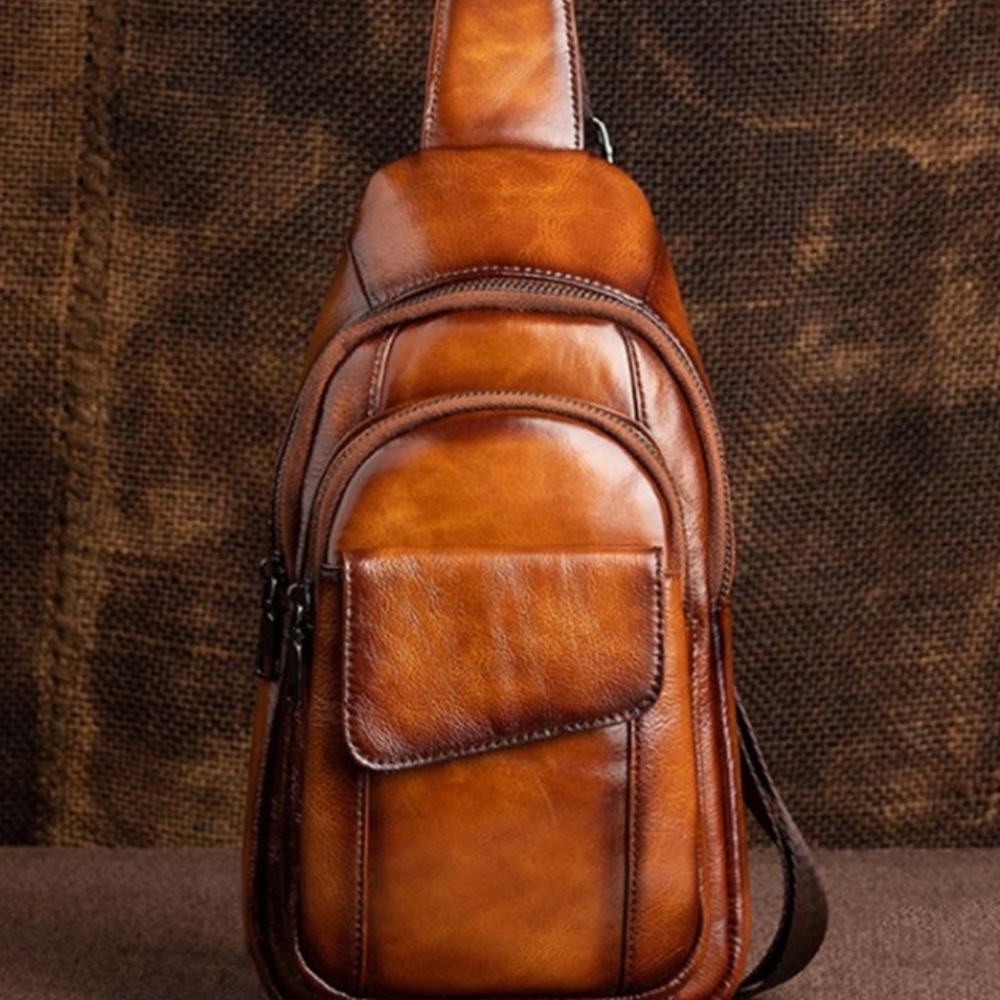 LA Vachette Leather Sling Backpack